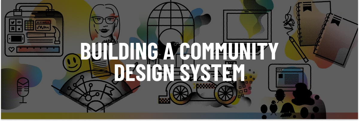 Building a community design system content header.