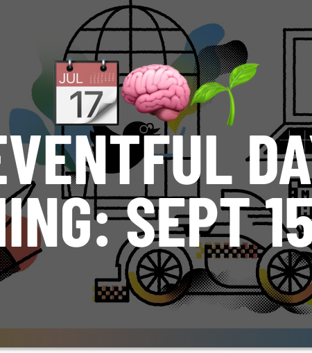An eventful day of learning, Sept 15, 2022